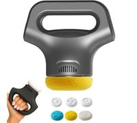 MASSOLOGIA PRO - MASSEGGIA PRO MASSEGGIO, STUDIMENTO MASSAGGIO DI HOME PORTABILE REGOLABILE A 12 TESTI CON IL MASSEGGIO A 3 TROPPE (Gray)