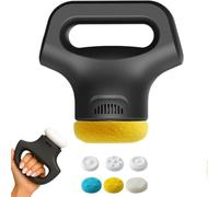 MASSOLOGIA PRO - MASSEGGIA PRO MASSEGGIO, STUDIMENTO MASSAGGIO DI HOME PORTABILE REGOLABILE A 12 TESTI CON IL MASSEGGIO A 3 TROPPE (Black)