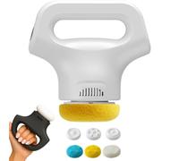 MASSOLOGIA PRO - MASSEGGIA PRO MASSEGGIO, STUDIMENTO MASSAGGIO DI HOME PORTABILE REGOLABILE A 12 TESTI CON IL MASSEGGIO A 3 TROPPE (White)