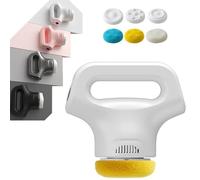Massology Pro Heated Deep Tissue Massage Gun - 6-Attachment Cordless Muscle Massager for Neck/Back Pain, Portable & Quiet Percussion Therapy (White)