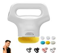 Massology Pro Massage, Portable Home Massage Tool, with 3 Massages Heads & 12 Adjustable Gears, Just 15 Minutes for Neck, Back, HIPS & All Over(White)