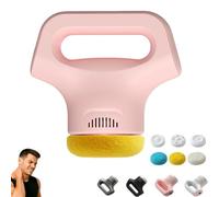 Massology Pro Massage, Portable Home Massage Tool, with 3 Massages Heads & 12 Adjustable Gears, Just 15 Minutes for Neck, Back, HIPS & All Over(Pink)