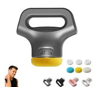 Massology Pro Massage, strumento portatile per massaggio domestico, con 3 testine massaggianti e 12 ingranaggi regolabili, solo 15 minuti per collo, schiena, fianchi e tutto (grigio)