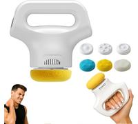 Massology Pro - Massology Deep Tissue Percussion Massager with Spin-Vibration Tech to Melt Tension on Demand, Right from the Comfort of Home - Feel the Difference in Just 15 Minutes (White)