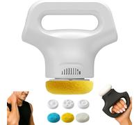 Massology Pro - Massology Pro Massage, 12-Level Adjustable Portable Home Massage Tool With 3 Heads For Back, Portable Home Massages Tool (White)