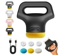 Massology Pro - Massology Pro Massage, 12-Level Adjustable Portable Home Massage Tools with 3 Heads for Back, for Full Body (Black,1PC)
