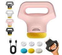 Massology Pro - Massology Pro Massage, 12-Level Adjustable Portable Home Massage Tools with 3 Heads for Back, for Full Body (Pink,1PC)