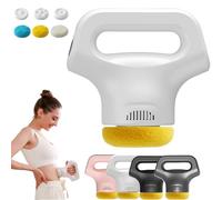 Massology Pro - Massology Pro Massage Gun, 12-Level Adjustable Portable Home Massage Tool with 3 Heads for Back, Neck, Full Body Muscle Relaxation Recovery, Deep Tissue Percussion Massager (White)