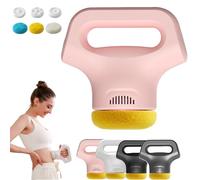 Massology Pro - Massology Pro Massage Gun, 12-Level Adjustable Portable Home Massage Tool with 3 Heads for Back, Neck, Full Body Muscle Relaxation Recovery, Deep Tissue Percussion Massager (Pink)