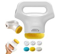 Massology Pro - Massology Pro Massage Gun, 12-Level Adjustable Portable Home Massage Tool, With 3 Massages Heads & 12 Adjustable Gears, For Back, Neck, Body (White)