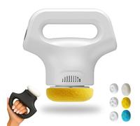 Massology Pro - Massology Pro Massage Gun, Deep Tissue Percussion Massager with 3 Massages Heads & 12 Adjustable Gear, for Back, Shoulders, Legs & Full-Body Relief (White)
