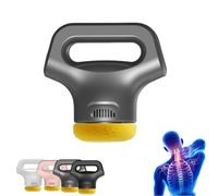 Massology Pro - Massology Pro Massage Gun, Portable Home Deep Tissue Percussion Massager with 3 Massage Heads & 12 Adjustable Gears for Neck, Back,HIPS & All Over Relieve (Gray)