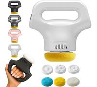 Massology Pro - Massology Pro Massager Gun, 12-Level Adjustable Portable Home Massage Tool with 3 Massages Heads & 12 Adjustable Gears for Back, Shoulders, Legs & Full-Body Relief (White)