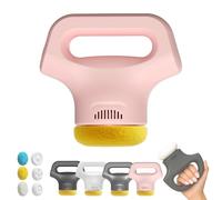 Massology Pro - Massology Pro Massager Gun,12-Level Adjustable Portable Home Massage Tools With 3 Heads For Back,3 skin-friendly pads, for Your Back,Neck,HIPS and All Over (Pink)