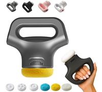 Massology Pro - Massology Pro Massager Gun with 3 Massage Heads & Cloth Covers, Deep Tissue Percussion Massager, 12 Adjustable Gears, Portable Home Massage Tool for Neck, Back, Hips & All Over (Gray)