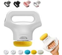 Massology Pro - Massology Pro Massager Gun with 3 Massage Heads & Cloth Covers, Deep Tissue Percussion Massager, 12 Adjustable Gears, Portable Home Massage Tool for Neck, Back, Hips & All Over (White)