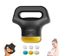 Massology Pro - Massology Pro Massager Gun, with 3 Massages Heads & 12 Adjustable Gears, Adjustable Portable Home Massage Tool, Ergonomic Design, for Neck, Back, Hips & All Over (BLACK)