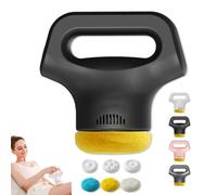 Massology Pro - The Massology Pro Massage Gun, Portable Home Massage Tool, With 3 Massages Heads & 12 Adjustable Gears, for Neck, Back, Buttock and Full Body (Black)
