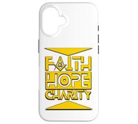 massone, fede, speranza, carità, massonico, simbolo, Custodia per iPhone 16