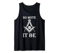 Massone Motto So Mote It Be Massoneria Simbolo Grafico Canotta
