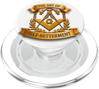 Massonic_symbol con"L'arte di auto-miglioramento" massone PopSockets PopGrip per MagSafe