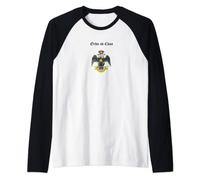Massonica Ordo ab Chao rito scozzese 33 simbolo della massoneria Maglia con Maniche Raglan