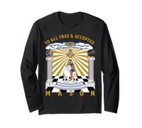 Massonico a Tutti i massoni Liberi e accettati Capra Rider Natale Maglia a Manica