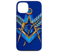 Massonico_symbol con "acacia_braches, death_is not my_end" Custodia per iPhone 13