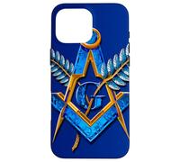 Massonico_symbol con "acacia_braches, death_is not my_end" Custodia per iPhone 16 Pro Max