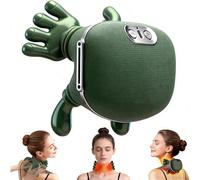 MASSORA Massaggiatore Shiatsu 3D Riscaldato per Collo, Schiena e Gambe, Ricaricabile USB, Pelle PU