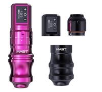 Mast Fold Pro macchina tatuaggi Wireless Battery Pen Machine Cordless Year of Dragon Edition Rotary Tattoo Gun powerful Motor by Mcore-C3 Smart Display, 7 Strokes Length for Pro Artists Pink color