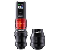Mast Fold2 Pro Penna Macchina per Tatuaggi Senza Fili Rotativa Tattoo Gun 7 Stroke Length Batteria 2000mAh Motore Potente Schermo Display Intelligente 2pcs Grip per Artisti Professionisti