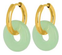 Mast Industria Italiana Orecchino Margutta Sara Verde placcato oro, 1 paio