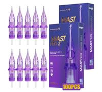 Mast Pro2 Aghi per Tatuaggi Kit Mixed Size 50pezzi #12 0.35mm Bugpin Round Liner Curved Magnum Shader Cartucce per Microblading aghi 1RL 3RL 5RL 7RL 7M 9M 11M 7RM 9RM 11RM per Macchina Tatuaggio