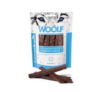 MAST WOOLF CANE/GATTO SNACK MINI/MEDIUM/MAXI STRISCE SALMONE CAROTE 100GR