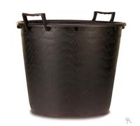 MASTELLO LT 65 + MANICI NERO VASO SECCHIO EDILIZIA GIARDINO