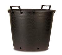 MASTELLO MASTELLONE LT 130 ø cm.70x51h con Fori nel Fondo Piante Nero