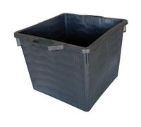 MASTELLONE QUADRATO nero ICS 60 lt. cm. 48x48x37h