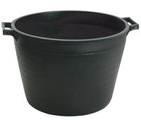 Mastellotto Tondo In Materiale Plastico, Idoneo Per Miscelare La Malta. Colore Nero, Con Manici. Dimensioni: Ø Cm.40, H. Cm.30.