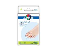 Master-Aid Copri dita in gel misura large - Protezione per alleviare il dolore alle dita, 2 pezzi