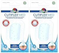 MASTER AID Cutiflex Med 10.5x15 cm., Bianco/Blu, 5 Unità (Confezione da 2)