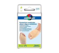 Master-Aid Foot Care - Protezione in gel e tessuto per alluce valgo e metatarso taglia S, 1 pezzo