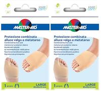 MASTER AID FOOT CARE PROTEZIONE METATARSALE TESSUTO+GEL LARGE 2PZ (Confezione da 2)