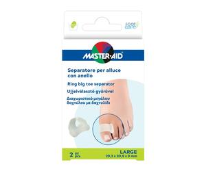 Master Aid Foot Care Separatore per alluce in gel con anello Large 2 Pezzi