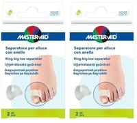 MASTER AID Footcare Separatore Alluce con Anello in Gel, Small, 2 pezzi (Confezione da 2)