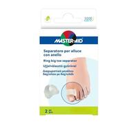 MASTER AID Footcare Separatore Alluce con Anello in Gel, Small, 2 pezzi | Protezione Dita con Anello in Gel