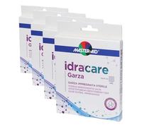 MASTER AID Idracare Garza Impregnata Sterile 10x10cm, 10 Garze (Confezione da 4)