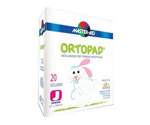 Master-Aid Ortopad Bianco Junior - Cerotto occlusore per l'ambliopia e lo strabismo, 20 occulsori