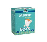 MASTER AID Ortopad Boys Junior - Cerotti Colorati Oculari per Bambini - Cerotto Occlusore Occhio Bambini per il Trattamento di Occhio Pigro e Strabismo - 1 Confezione da 20 Pezzi - 6,7 x 5 cm
