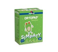 MASTER AID Ortopad Simpaty Medium - Cerotti Colorati Oculari per Bambini - Cerotto Occlusore Occhio Bambini per il Trattamento di Occhio Pigro e Strabismo - 1 Confezione da 20 Pezzi - 7,6 x 5,4 cm
